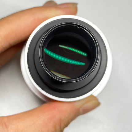 Nikon TV Lens C-0.45X MQD42040 C-Mount Camera/Photo Adapter shown in close-up view, highlighting optical condition.