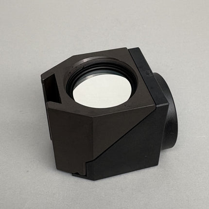 Olympus U-MNUA2 Fluorescence Filter Cube for BX2 IX2 Microscopes view showing front side and filter lens.