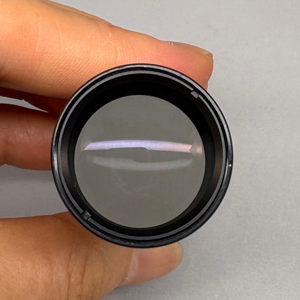 Olympus NFK 1.67x Microscope eyepiece Photo Relay lens held in hand.