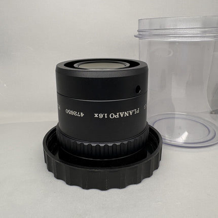 Leica WILD HEERBRUGG PLANAPO 1.6x 472650 for Stereo Microscopes in black with container.