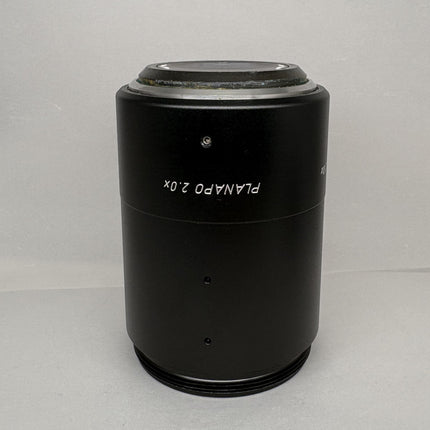 Leica Objective PLANAPO 2.0x 10447101 for Stereo Microscopes shown from a top view.