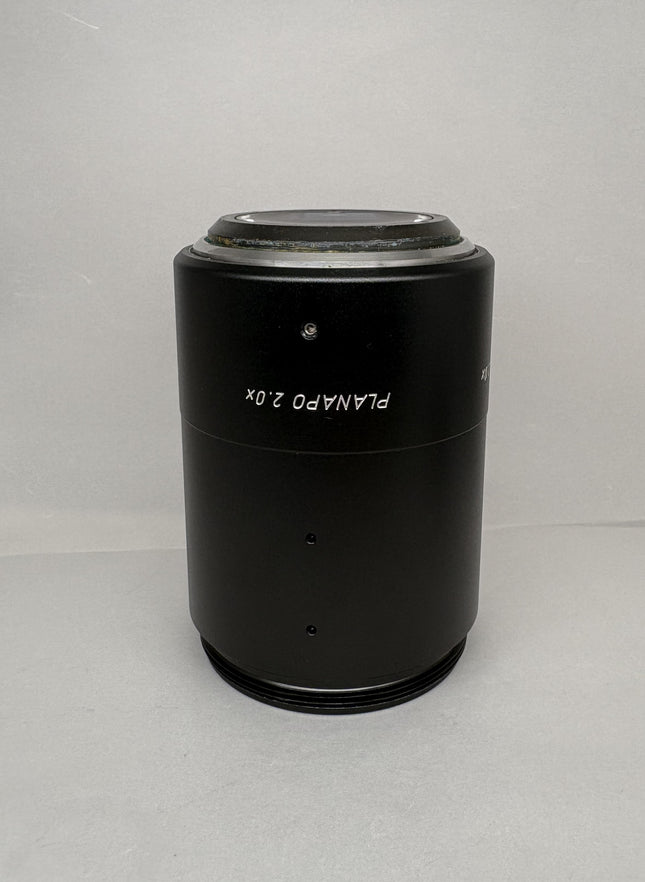 Leica Objective PLANAPO 2.0x 10447101 for Stereo Microscopes shown from a top view.