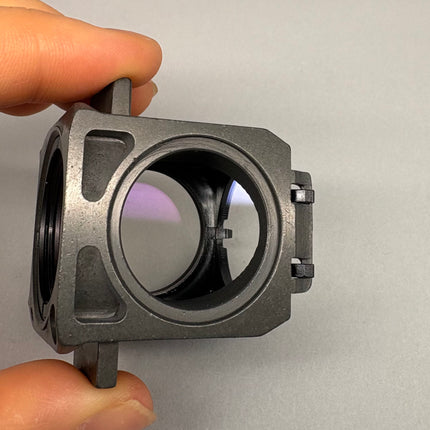 Zeiss Microscope Fluorescence Filter Cube Filter set 02 for AXIO shown in close-up view, highlighting optical condition.