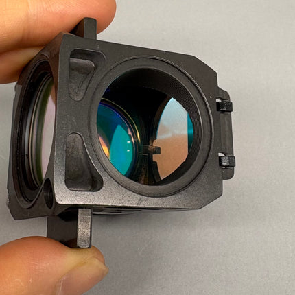 Zeiss Microscope Fluorescence Filter Cube Filter set 44 for AXIO shown in close-up view, highlighting optical condition.