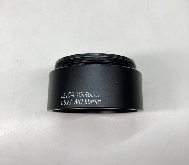 Leica Microscope Auxiliary obj,1.6X 10446321 WD 55MM f/ S4E,S6,S6E 52mm Thread