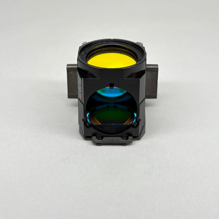 Zeiss Microscope Fluorescence Filter Cube Filter set 10 for AXIO, showing a detailed view of the filter cube design.