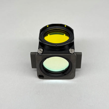 Zeiss Microscope Fluorescence Filter Cube Filter set 10 for AXIO, used, in good optical condition.
