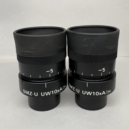 Pair of Nikon SMZ-U UW10xA/24 Microscope Eyepieces