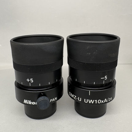 Pair of Nikon SMZ-U UW10xA/24 Microscope Eyepieces