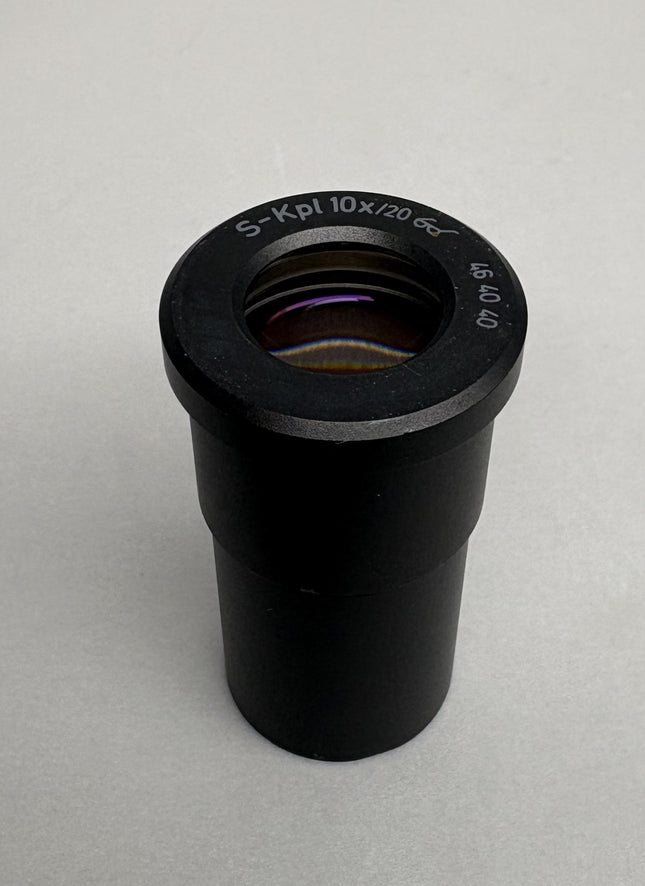 Zeiss S-Kpl 10x20 464040 Microscope eyepiece Photo Relay lens, 23mm mount, good optical condition.