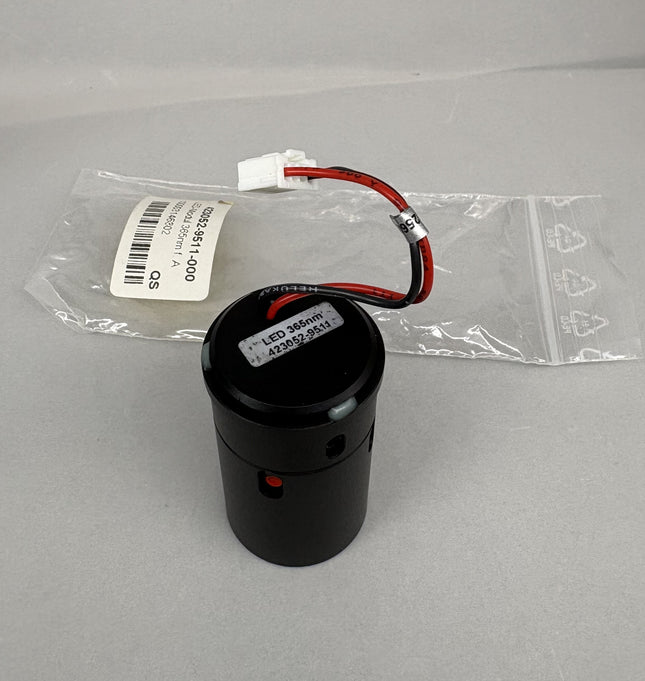 Zeiss LED module 365 nm for Axio 423052-9511-000 in new condition, with wires and packaging visible.