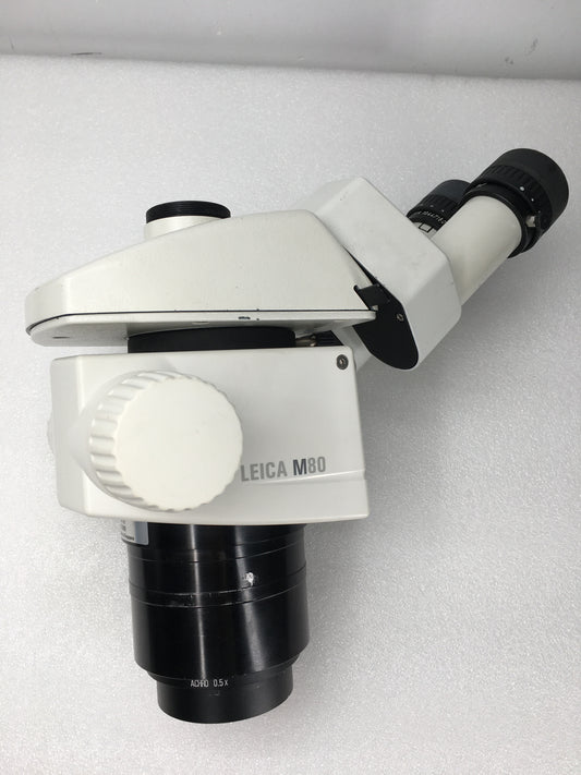 LEICA M80 Trinocular Stereo Microscope w/10x Eyepieces w/0.5x Objective