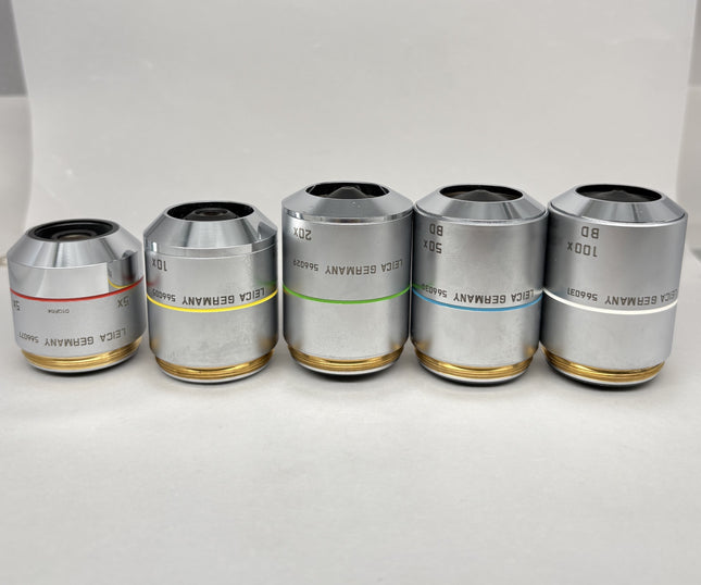 Leica N PLAN BD 5x 10x 20x 50x 100x ∞ /0 Infinity Objectives M32