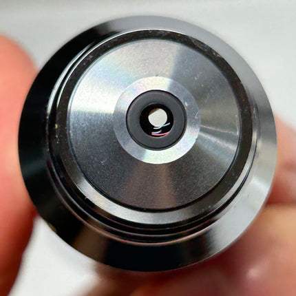 Nikon LU Plan 50X 0.80 Pol ∞/0 WD1.0 M25 Eclipse Microscope Objective showing detailed lens.