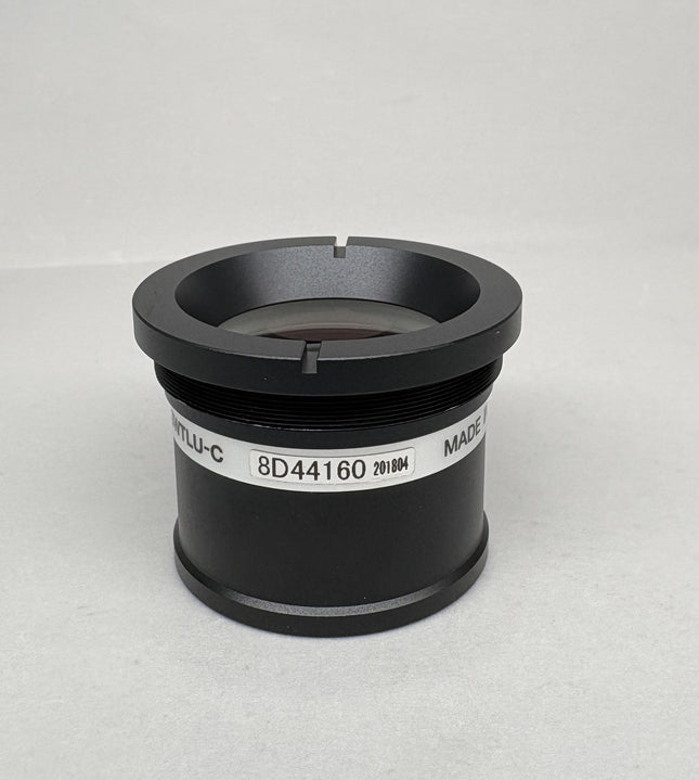 Olympus SWTLU-C Super Widefield Tube Lens Unit (f=180mm, FN 26.5, Part #N5696600) with black exterior and label.