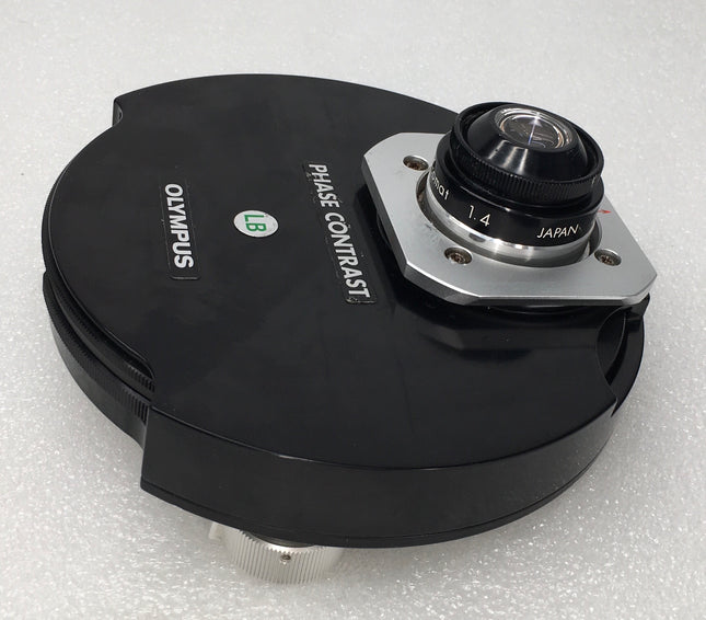 Olympus Microscope LB Phase Contrast Achromat 1.4 Condenser good optical