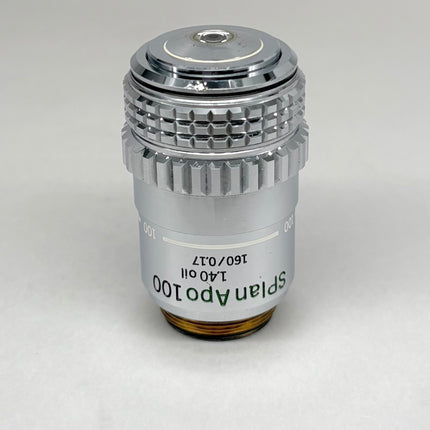 Olympus SPlanApo 100x/1.40 oil 160/0.17 Microscope Objective w/ Iris