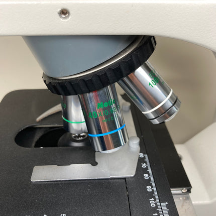 Motic BA310 Trinocular Phase Contrast Microscope w/ 100x, 40x, 20x ,10x Plan Objectives