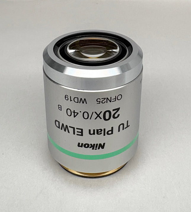 Nikon TU Plan ELWD 20x 0.40 ∞/0 BD OFN25 WD19 Microscope Objective