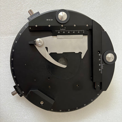 Carl Zeiss large rotary stage (453550) with pol object guide (453560) f/ Polarizer Microscopes like new