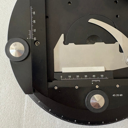 Carl Zeiss large rotary stage (453550) with pol object guide (453560) f/ Polarizer Microscopes show details