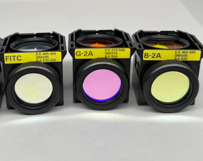 Nikon FITC G-2A B-2A Microscope Fluorescent Filter Cubes