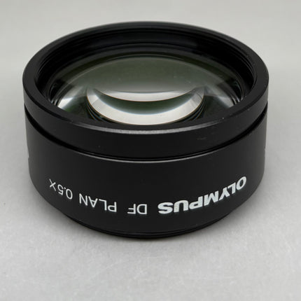 Olympus DF PLAN 0.5x objective for SZH SZX Series Stereo Microscopes showing logo details 