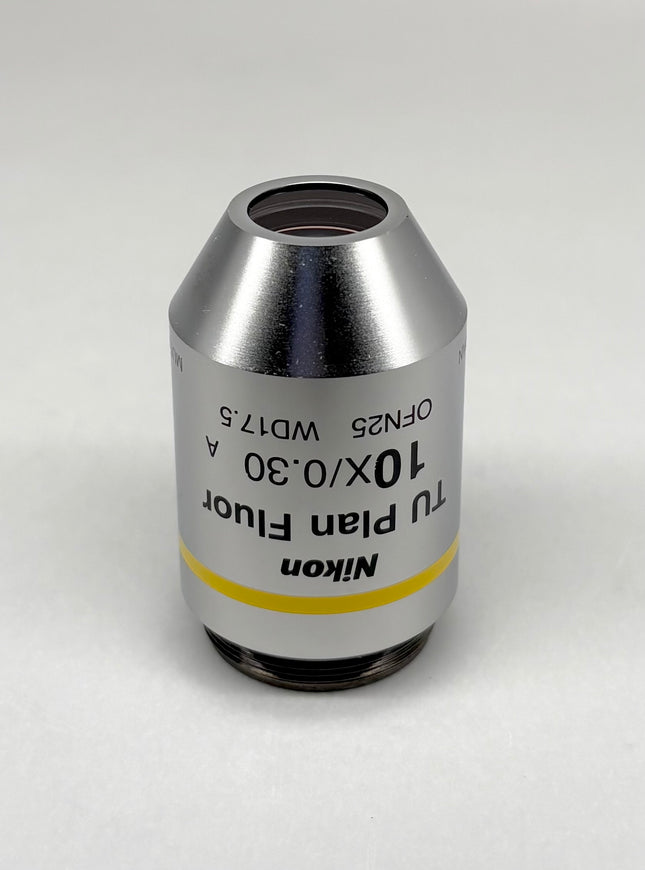 Nikon TU Plan Fluor 10x /0.30 A ∞/0 WD17.5 M25 MUE12100 Microscope Objective