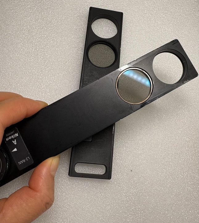 Nikon L2-RAN & L2 -PO Microscope Reflected Light Polarizer Rotatable Slider