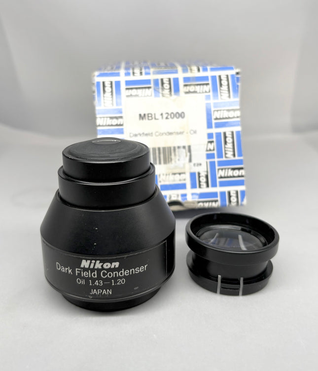 Nikon Microscope C-DO Dark Field Condenser Oil 1.43-1.20 MBL12000 good optical condition 