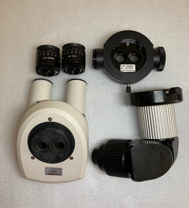 Leica 45° Binocular Tube W/Observer Tube W/Beam Spliter f/Surgical Opmi Microscope