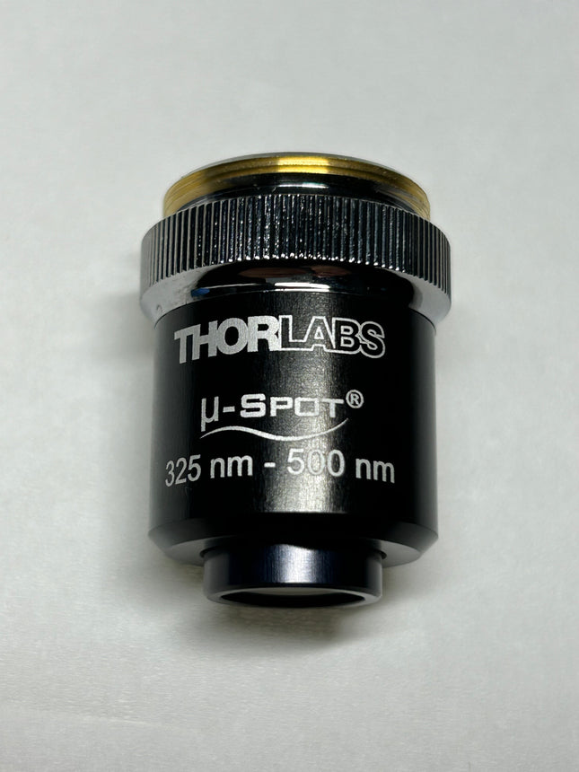 LMU-3X-NUV - MicroSpot Focusing Objective, 3X, 325 - 500 nm, NA = 0.08