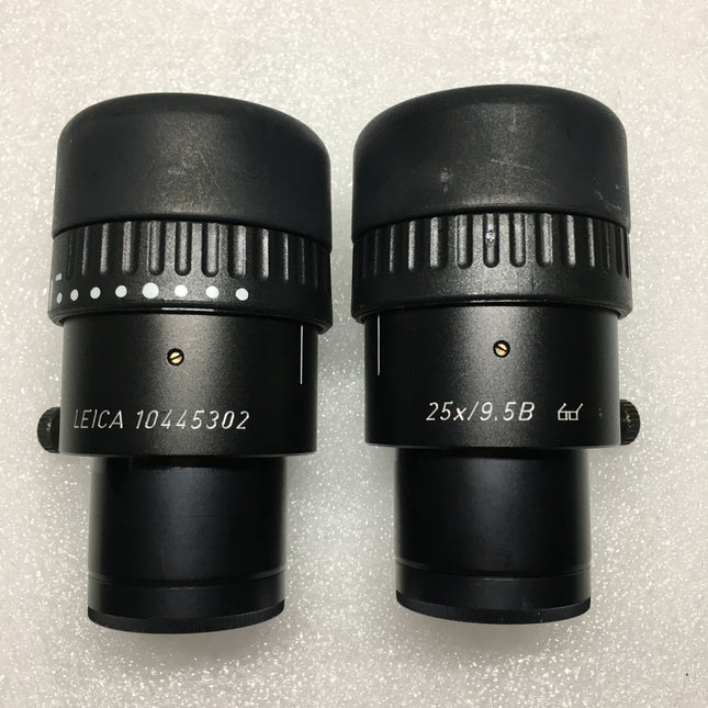 1 Pair of Leica 25x/9.5 microscope eyepieces 10445302