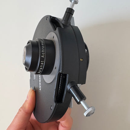 Olympus Microscope NIC Nomarski DIC/PHASE CONTRAST Universal Condenser for BH2 Used, Tested held in hand