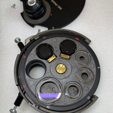 Olympus Microscope NIC Nomarski DIC/PHASE CONTRAST Universal Condenser for BH2 Used, Tested with DIC prisms and phase rings.