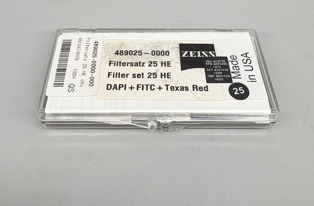 Zeiss Microscope Fluorescence Filter Set 25 HE 489025 never used