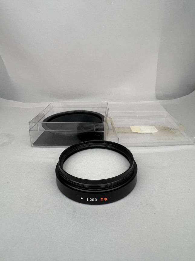 Carl Zeiss Opmi Microscope Objective Lens f 200 T* F=200mm M60 Thread new old stock 