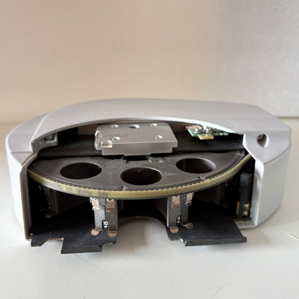 Zeiss 10-position reflector turret mot. ACR, 424913 for P&C modules, showing inner components and filter mechanism.