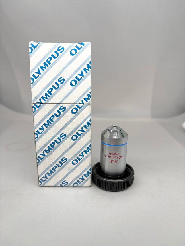 Olympus Microscope Ach 40X/0.65 P ∞/0.17 Strain-free Objective in perfect optical condition