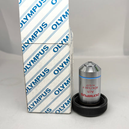 Olympus Microscope Ach 40X/0.65 P ∞/0.17 Strain-free Objective like new 