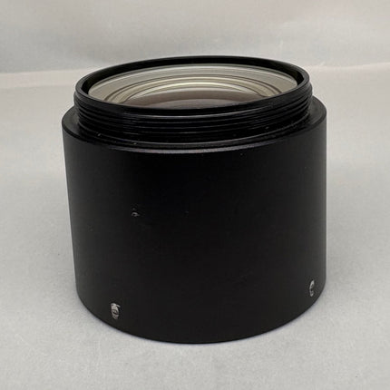 Leica Auxiliary Lens 0.32x 10446316 WD300mm f/S4E S6 S6E 52MM Thread - black auxiliary lens close-up view