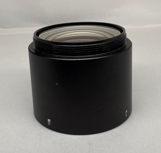 Leica Auxiliary Lens 0.32x 10446316 WD300mm f/S4E S6 S6E 52MM Thread - black auxiliary lens close-up view