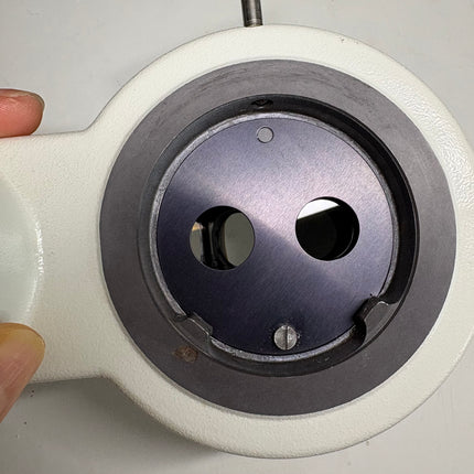 LEICA Photo/Video Tube 10446174 100%vision / 100%photo f/ MZ M showing the lens mount and viewing openings.