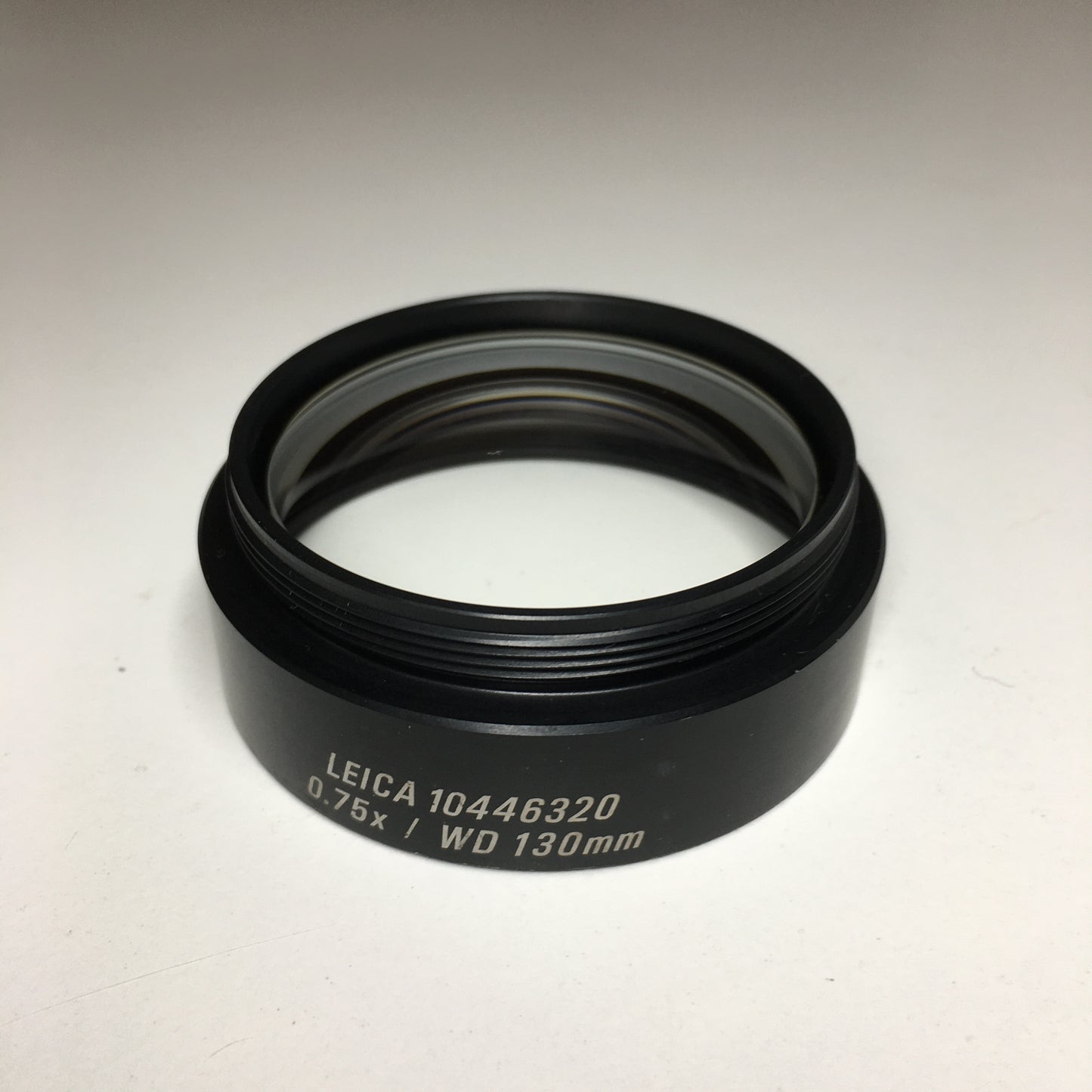 Leica Microscope Auxiliary obj, 0.75X 10446320 WD 130MM f/ S4E,S6,S6E 52mmThread