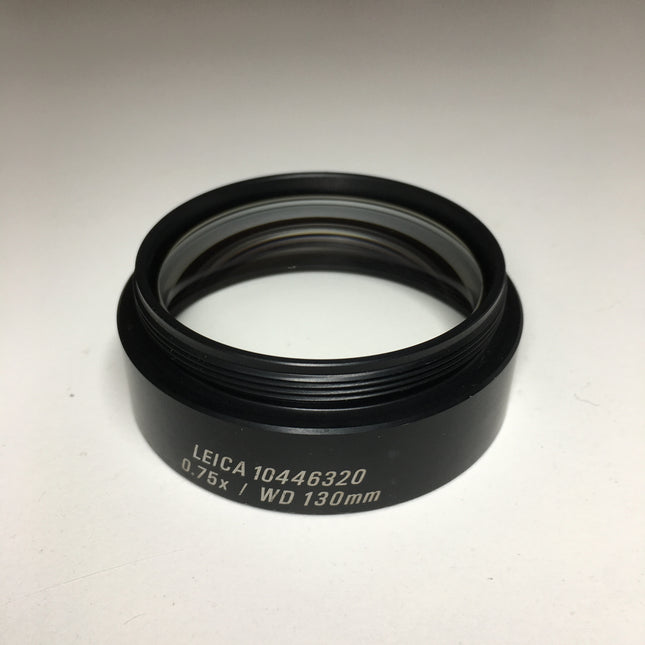 Leica Microscope Auxiliary obj, 0.75X 10446320 WD 130MM f/ S4E,S6,S6E 52mmThread