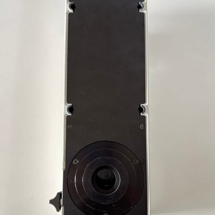 Nikon Y-IDP Dual Microscope Camera Port view from above showcasing its design and optical components.