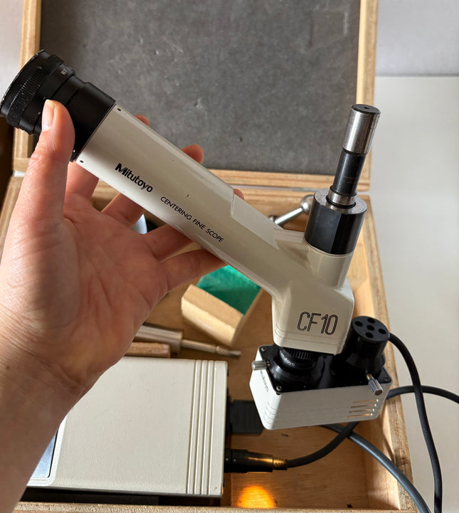 Mitutoyo centering fine cope CF10 w/ 1x 3x cf objectives