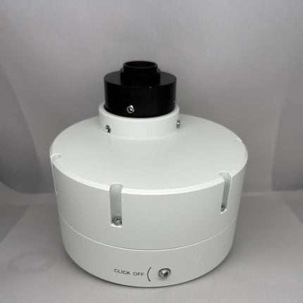 Olympus U-TVCAC C-mount video magnification change unit (IR-compliant) in perfect optical condition.