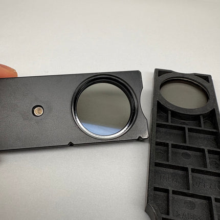 Nikon Analyzer Polarizer LV-PO & L-AN for Eclipse Microscopes component, showcasing polarizing filter and mount.