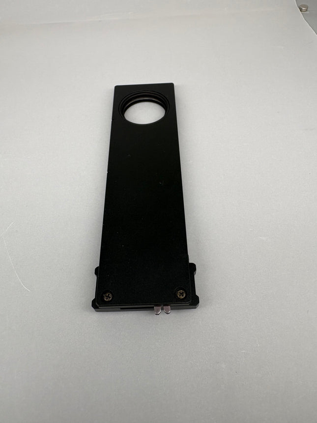 Nikon Eclipse Microscope V-PA Analyzer Slider showing the slider component on a grey surface.